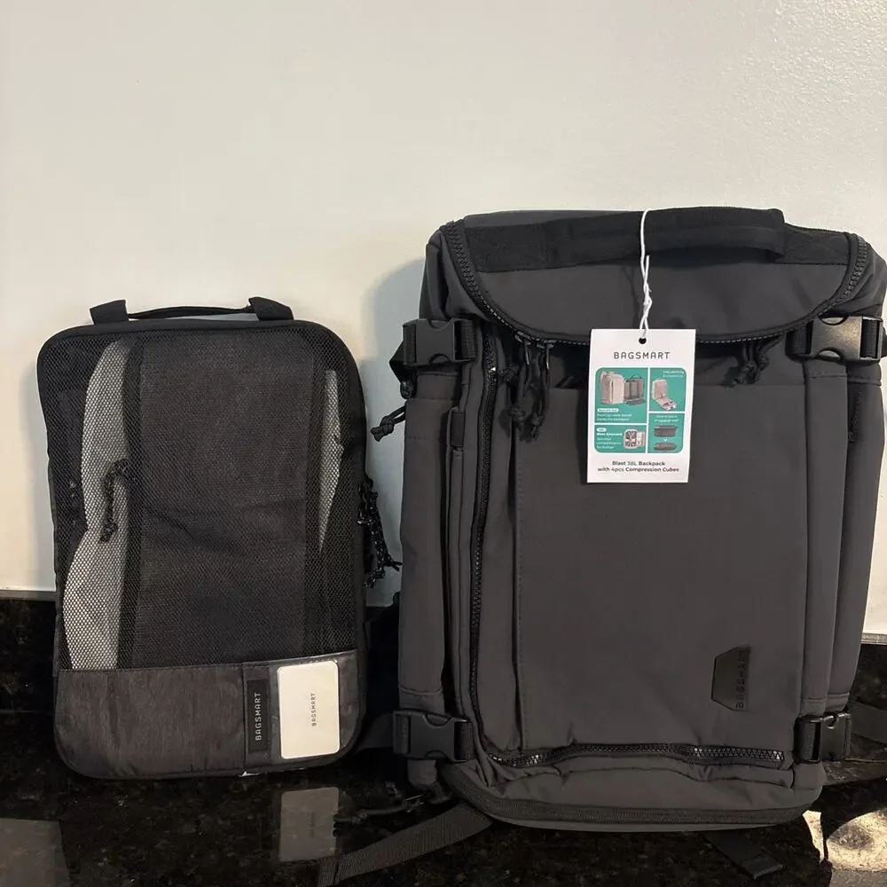 Bagsmart Dense 40L Travel Pack Black